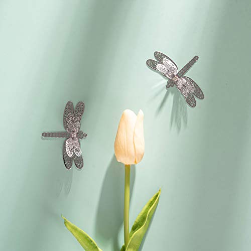 Longsheng 10Pcs Silver Dragonfly Hanging Suncatcher Diy Metal Parts Hand-Crafts #TOP1