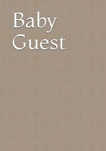 Baby Shower: With this baby shower guestbook, you'll capture adorable memories. Your parents and friends will be able to leave tips for the baby.