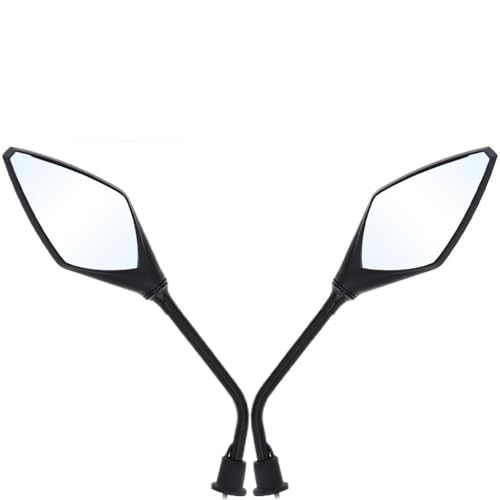 Rétroviseurs moto avec clignotants LED universels 9-18V noir pour moto sport et custom