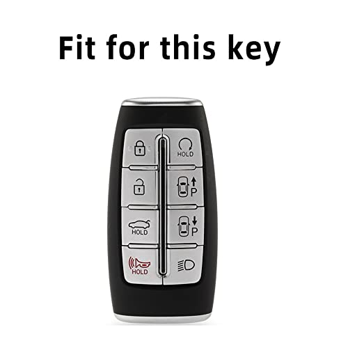 Coque de clé pour Hyundai Genesis protection rose smart key 8 boutons