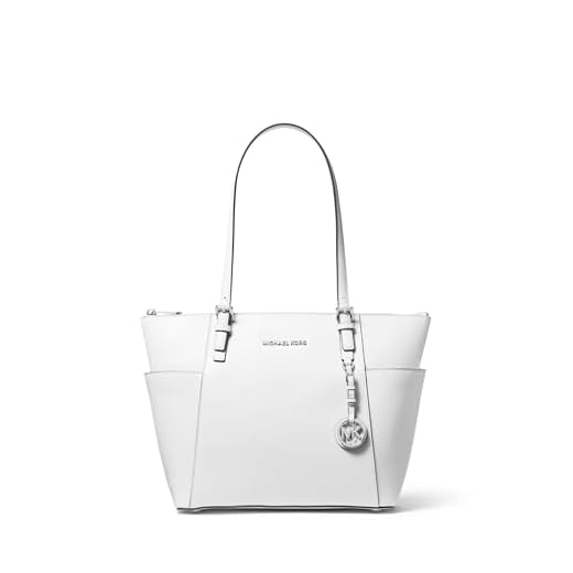Michael Kors Jet Set East West Tote, Bianco Ottico, Bianco ottico.