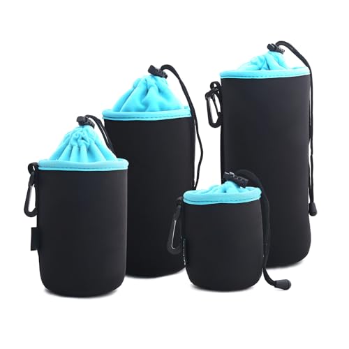 ZSMJAER Objektivtasche,4 Größen von Objektivtaschen,Wasserdicht und Stoßfest,Kann als Schutztasche für Objektive und Kamerazubehör Verwendet Werden