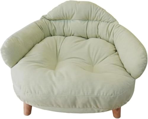 Maryseaペットソファ ペットベッド 猫 犬 ソファ ベッド ペット家具 寝具 椅子 脚付き 取り外して洗えるカバー ローソファ リバーシブル インテリア リビングルーム おしゃれ かわいい ふわふわ 暖かい 冬/夏用 一年中 安定性 (XL 70*5