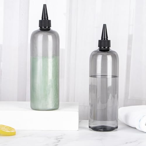 sdoot Frasco aplicador para cabelo, frasco aplicador de cor de cabelo de 480 ml, 2 frascos de aperta