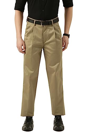 Image of Peter England Men's Mid Rise Regular Fit Jeans Solid Pattern Jeans