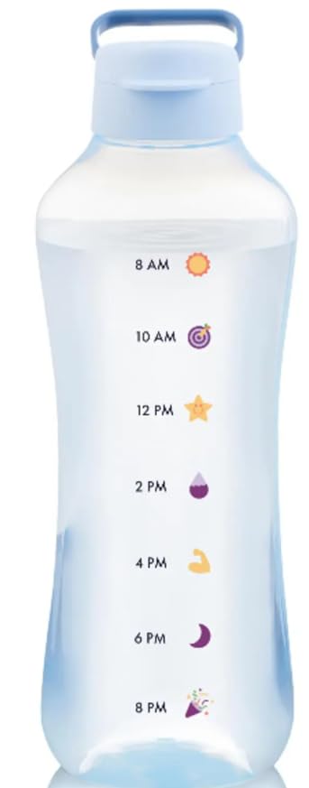 EcoTupper Garrafa 2l Daily Timer Cristal