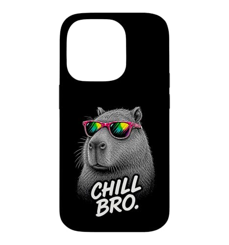 Chill Bro Cooler Capybara �T���O���X ��������Q�[�}�[ �X�}�z�P�[�X iPhone 14 Pro �p