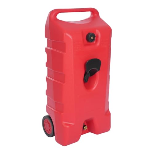 95 L 25.1 Gallon Boat Fuel Tank, Portable Outboard Marine Fuel Tank with Hose, Outboard Gas Tank for Outboard Boat Motors, 19.29'' x 12.99'' x 38.98''