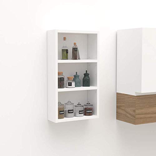 VIKI | Kitchen wall shelf/Storage shelves(Frosty white, Matte) | Veng-image-30