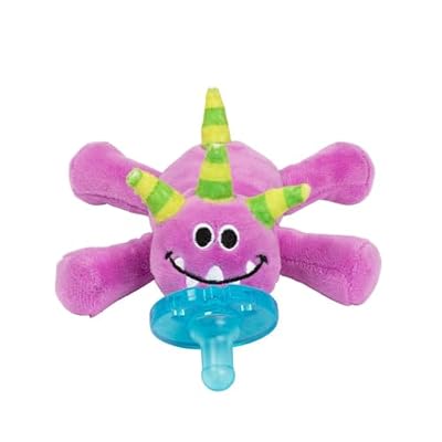 WubbaNub Infant Pacifier - الوحش الأرجواني