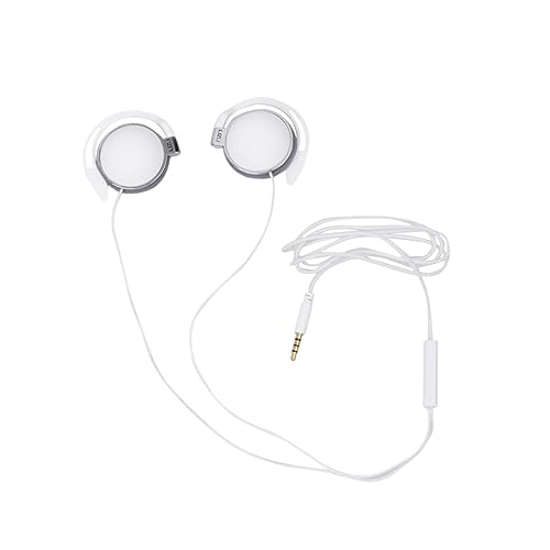 KOMBIUDA Auriculares Deportivos con Micrófono y Cable Supraaural Resistentes Sudor y Correr y Uso Sonido
