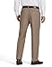 COOFANDY Mens Dress Pants Classic Fit Flat Front Suit Pants Expandable Waist Straight Dress Slacks Khaki