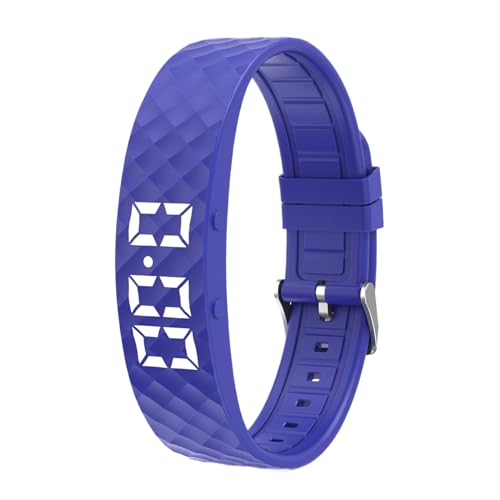 Alarma De Muñeca Vibratoria - Temporizador Silencioso Portátil De 22,4x1,65x0,94 Cm, Pulsera De Silicona Ajustable | Dispositivo De Pantalla LED Recargable Por USB Para Personas Mayores, Personas