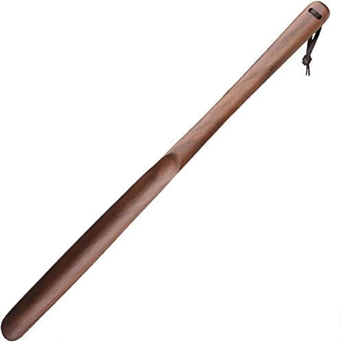 WANGZHENG Un Calzador de 50 cm de Largo, Calzador de Madera con Cuerda para Colgar, cómodo para jóvenes y Mayores, contra el Dolor de Espalda-Black Walnut Cover