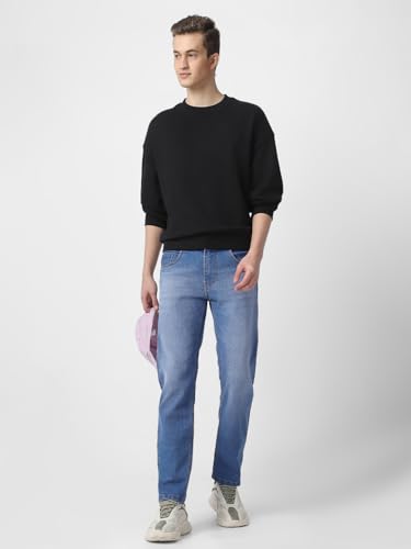 Image of Neostreak Men's Regular Fit Heavy Washed Jeans Stretchable