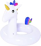 Edad recomendada: 14a+ GLOBO, Anillo unicorno 55cm diametro Brazaletes y flotadores Natación y Waterpolo Unisex Infantil, Multicolor (Multicolor), Talla Única