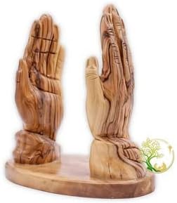 Olive Wood Praying Hands Bible Stand from the Holy Land | Bible Holder