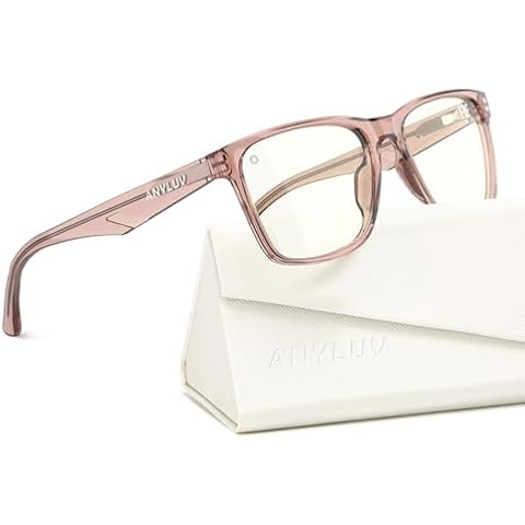 ANYLUV Blue Light Glasses for Men & Women, Stylish Blue Light Blocking Glasses, UV400 Protection & Anti Eyestrain Eyewear Cover