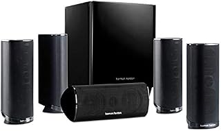 Premium High Performance Harman Kardon Newest 5.1 Channel Home Theater Speaker Package, Satellite