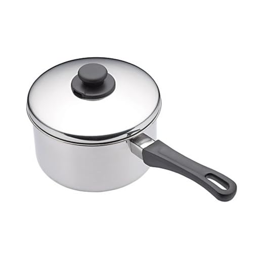 KitchenCraft Kastrull, Extra Djup, Passar Induktionshäll, Med Lock, 16 cm, Rostfritt Stål, Silver, KCXDSAU16