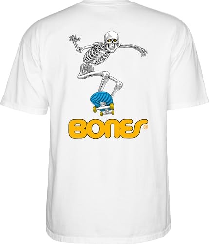 T-Shirt Powell Peralta Squelette Skateboard 2 Noir Coton