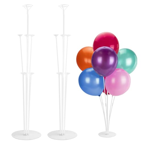 JOYSKY 2 Sets Balloon Stand For Table Balloon Holders For Tables For Weddings Birthday Parties Business Events Festival Celebrations Christmas Opening Ceremonies Childrens Activities