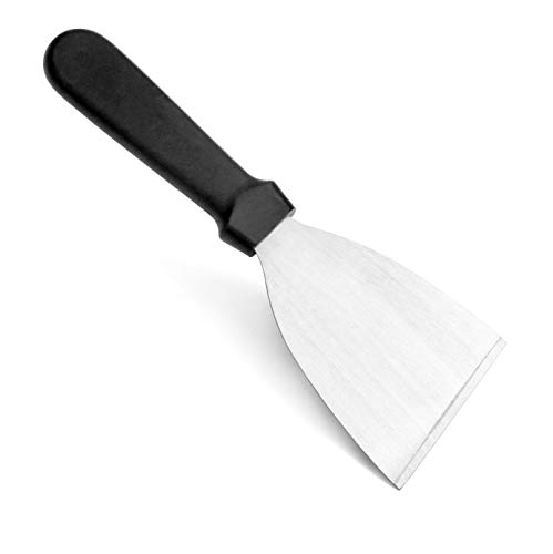 Plastic Handle Slant Edge Grill Scrapers, 4 by 8.5-Inch, Black