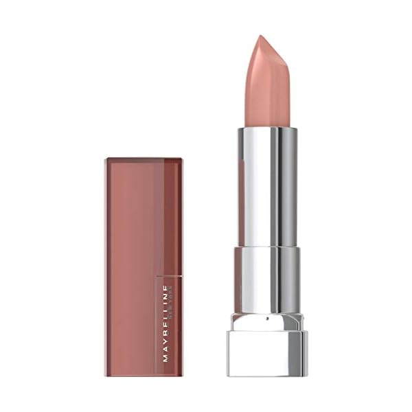 Maybelline-Color-Sensational-Lipstick-Lip-Makeup-Cream-Finish-Hydrating-Lipstick-Nude-Pink-Red-Plum-Lip-Color-Nude-Lust-015-oz-Packaging-May-Vary Maybelline Color Sensational Lipstick, Lip Makeup, Cream Finish, Hydrating Lipstick, Nude Lust, Nude ,1 Count
