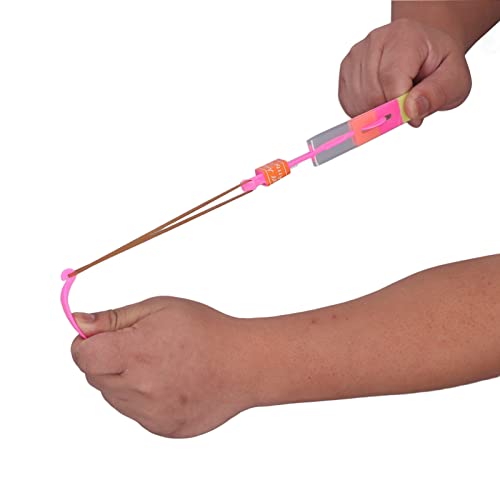 Catapulta de Tiro Leve, Estilingue de LED de Luz Brilhante de Borracha de Plástico Colorido Divertid