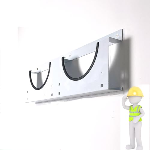 KEhtu Industrial Safety Helmet Rack, 2-Grid Safety Helmet Metal Storage Rack, Sturdy and Durable, Suitable for Conference Rooms/Coal Mines/workshops/Factories/Warehouses