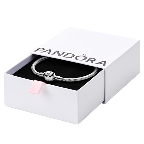 Pandora Moments Barrel Clasp Snake Chain Bracelet - Gold Bracelet for Women - 14K Gold - With Gift Box