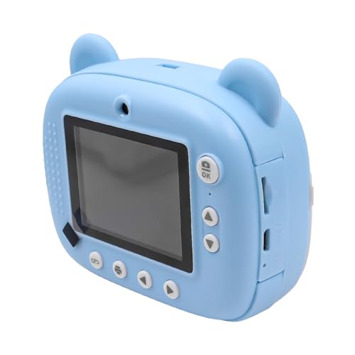 WANGCL 2.4 Inch Instant Camera for Children Instant Photo Camera with Printing Paper with 32G SD Card 1080P HD Kids Camera Toy Dual Lens Selfie Camera(Blue) - Image 4