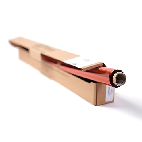 LEE Filters 204 Full Orange   Rollo compacto de gel de iluminación de poliéster de 2 pies de ancho para luz fría del día a filtro de difusión de tungsteno cálido, fabricado en el Reino Unido