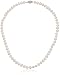 Sterling Silver White Freshwater Cultured A Quality Pearl Necklace (5.5-6mm), 16"