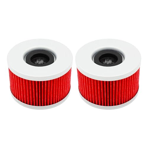�I�[�g�o�C���i�I�C���t�B���^�[ CM250 CM400 CM450E CMX450 Rebel CX400 CX500 Custom CX650 Gl500 Silverwing GL650(2 pcs Red)