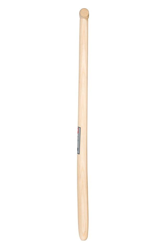 Idealspaten Manico di Ricambio pioniere della casa Curvo Grezzo Levigato | Dimensioni 85 cm | 41 mm di Diametro | Manico a T | Frassino