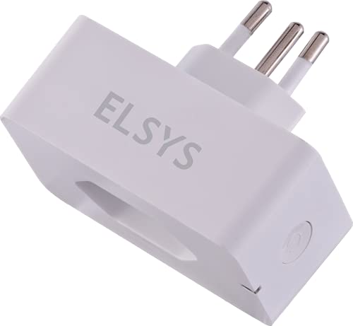 Tomada Inteligente Wi-Fi, EPGG19, Elsys, Monitoramento de Energia, Branca – Compatível com Alexa