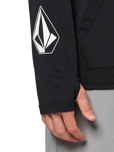 Volcom Men's Iconic Loose Fit UPF 50+ Long Sleeve Hood Rashguard3