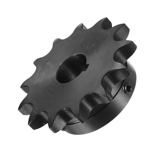 Image of uxcell #50 Chain Roller Sprocket B Type, 3 /4 inch Bore 13 Tooth Single Strand Chain Sprocket, Carbon Steel, Keyway with Set Screws