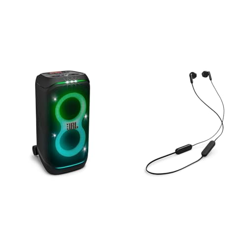 JBL PartyBox Stage 320 Bluetoothスピーカー ワイヤレス 240W出力/IPX4/マイク入力/ギター入力搭載/キャスター付き ブラック