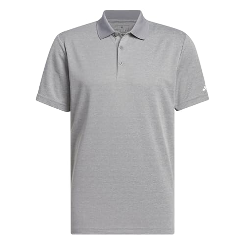 Polo performance heathered adidas homme, vêtement sport stretch et anti-transpiration.