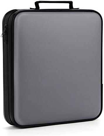 TIMCORR DVD Storage CD Case Holder: 160 Capacity CD Sleeves Black Disc Cases Binder for Car - CD Hard Organizer Box - Large DVD Wallet for Movie/Music/Game & Portable CD Book