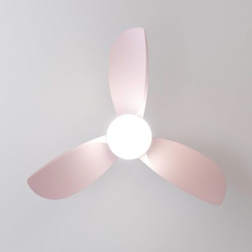 Cecotec - Ventilateur de Plafond avec Lumière EnergySilence Aero 3050 Pink - 35 W, Diamètre 91 cm, LED de 18 W, Télécommande, Minuterie 8 Heures, 6 Vitesses, 3 Pales, Mode Été/Hiver