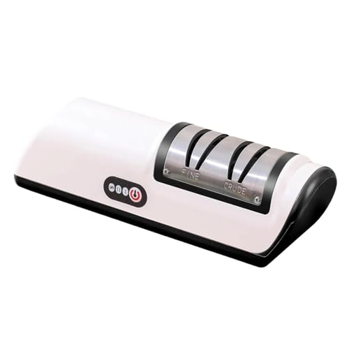 電動包丁研ぎ器 クイックシャープニングツール 充電式 滑り止めパッド ポータブルキッチンブレード 2つのモード付き(Black)