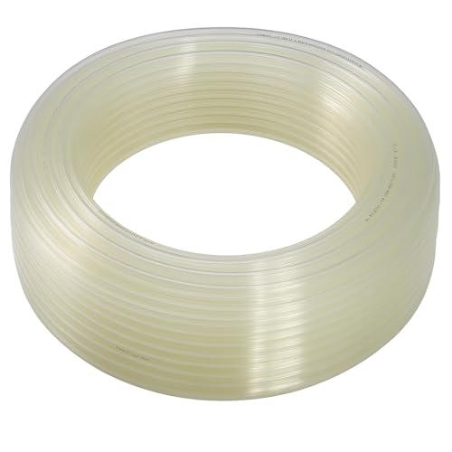 Fittingstore - Polyethylen-Schlauch PL 50 Meter – Druckluftschlauch Pneumatikschlauch Polyurethane Druckluft Wasser Schlauch flexibel 4/2mm, 6/4mm, 8/6mm, 10/8mm, 12/10mm 14/10mm (6 x 4 mm, Natur)