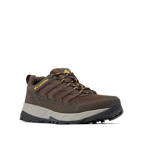 Columbia Mens Strata Trail Low, Cordovan/Golden Yellow, 9.5
