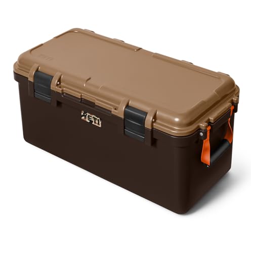 Image of YETI LoadOut 60 GoBox Divided Waterproof Cargo Case, Dry Box, Camera Case, Fishing Tackle Box, Wetlands Brown