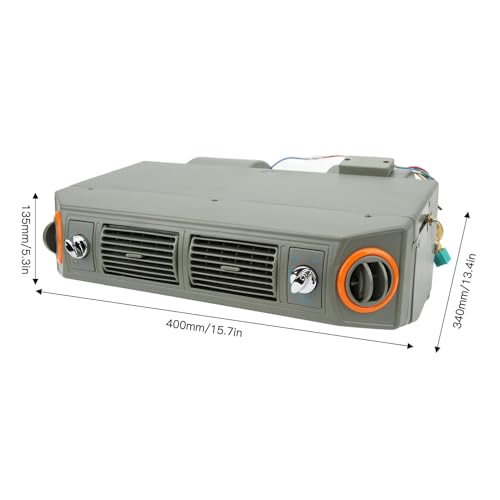 Gruppo Evaporatore Aria Condizionata Regolazione della Temperatura a 3 velocità Sotto il Cruscotto Evaporatore per Auto Camion Camper(DC24V 4A) (12V)