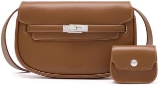 CLUCI Small Crossbody Purse for Women Compact Vegan Leather Purse with Multi Pockets Shoulder Handbags for Travel