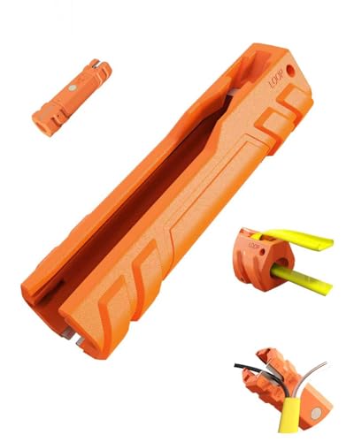 Cable Ripper Multifunctional Cable Stripping Tool for 12-14 AWG 12/2 and 14/2 NM Cable Easily Cut and Strip Cable outer jacket Portable Wire Ripper Tool with High Visibility and Magnetic Storage
